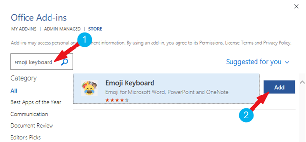 Installing Emoji Keyboard for Word
